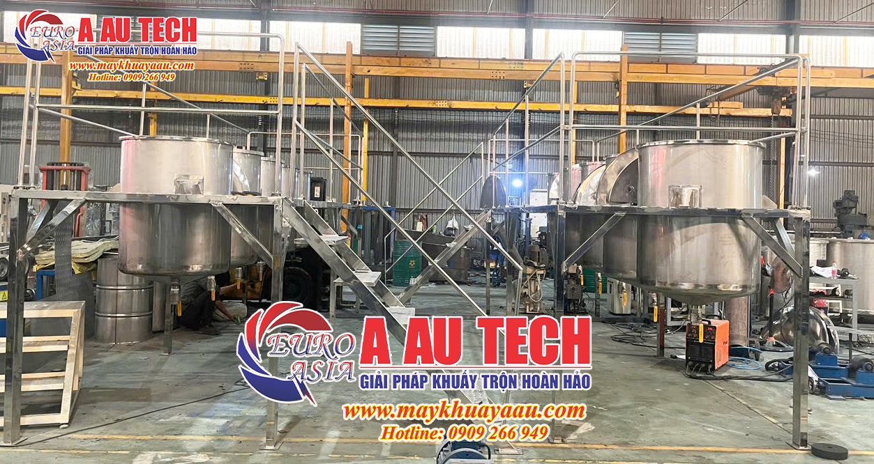 Bồn chứa lắp sàn thao tác