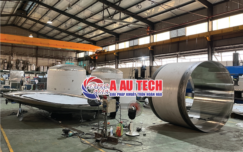  gia công bồn khuấy gia nhiệt thực phẩm
