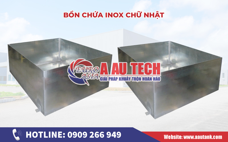 Bồn chứa inox chữ nhật