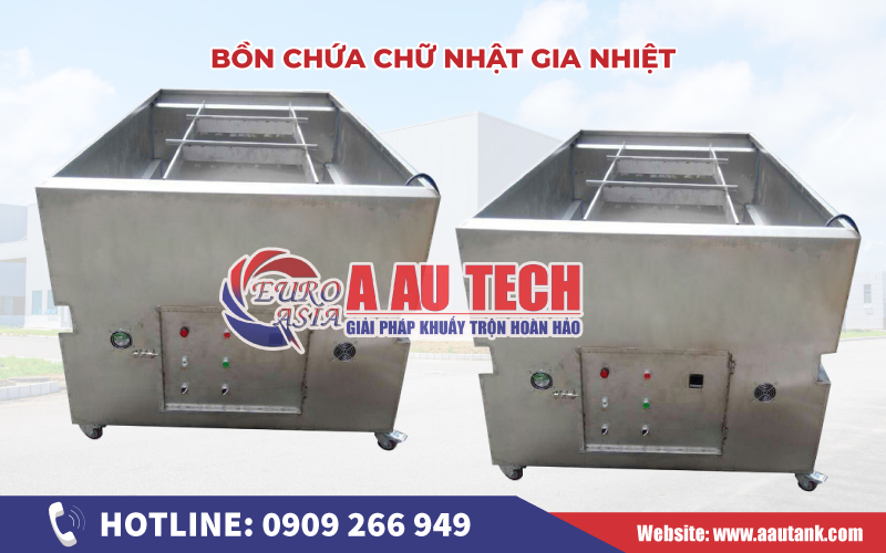 Bồn chứa gia nhiệt chữ nhật