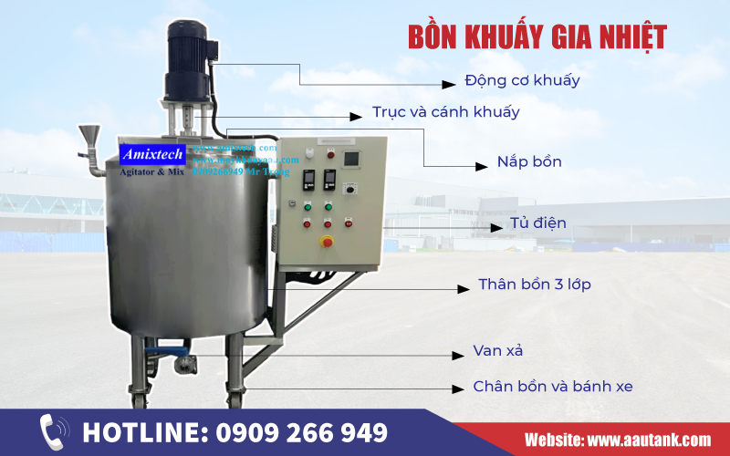 Bồn khuấy thực phẩm 