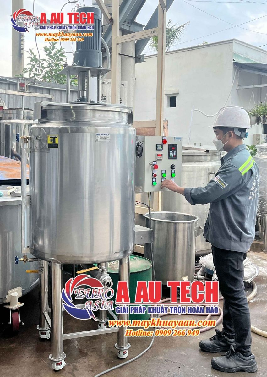 bồn khuấy gia nhiệt thực phẩm 300 lít