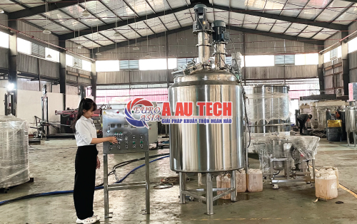 Bồn khuấy nhũ hóa mỹ phẩm