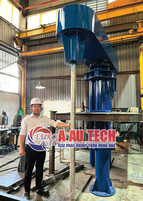 máy khuấy sơn sàn thao tác 215HP