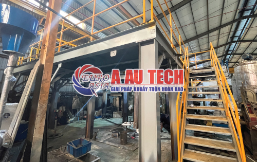 máy khuấy sơn sàn thao tác 215HP