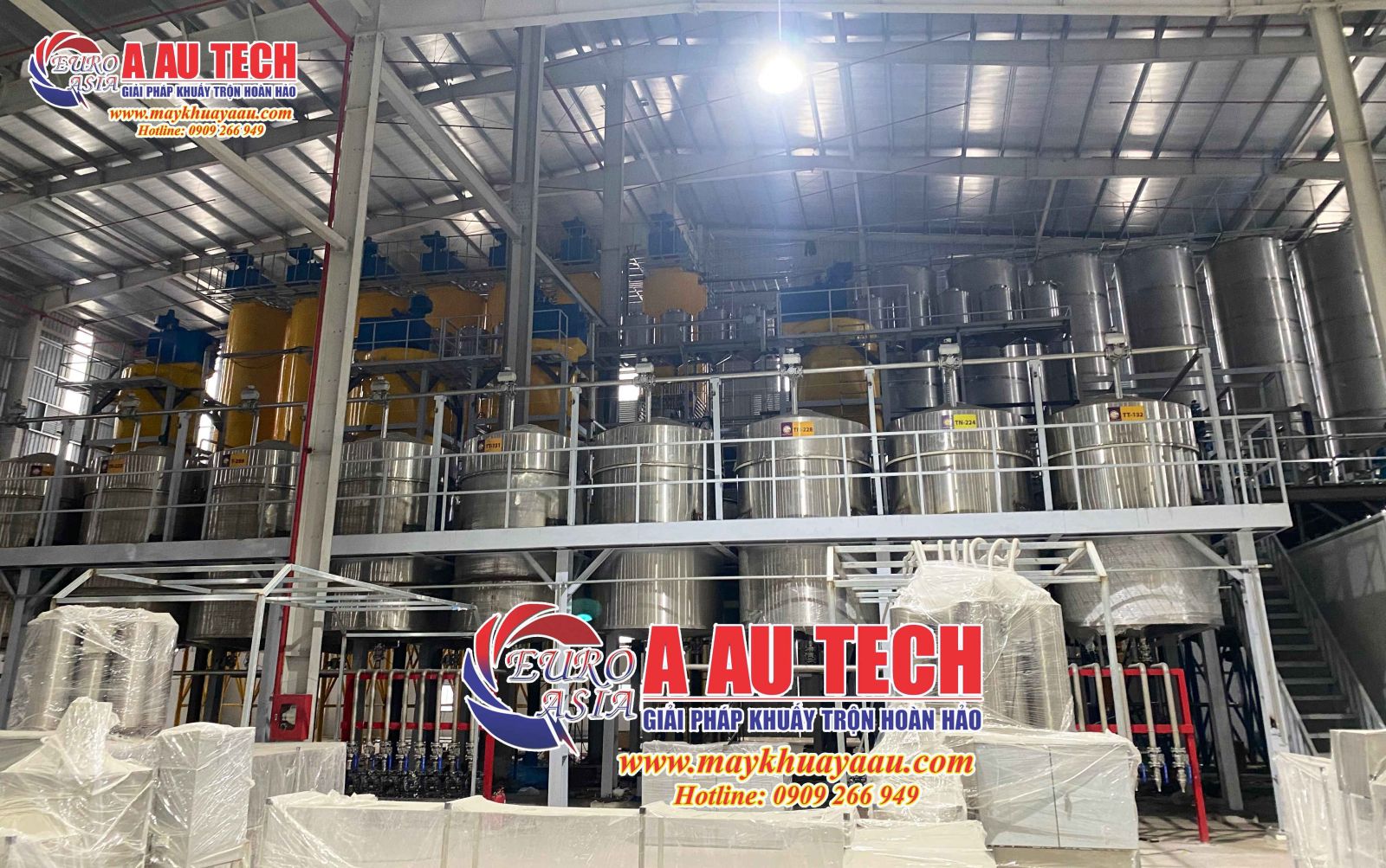  Dự án 7 silo chứa 23 khối cho nhà máy sản xuất sơn