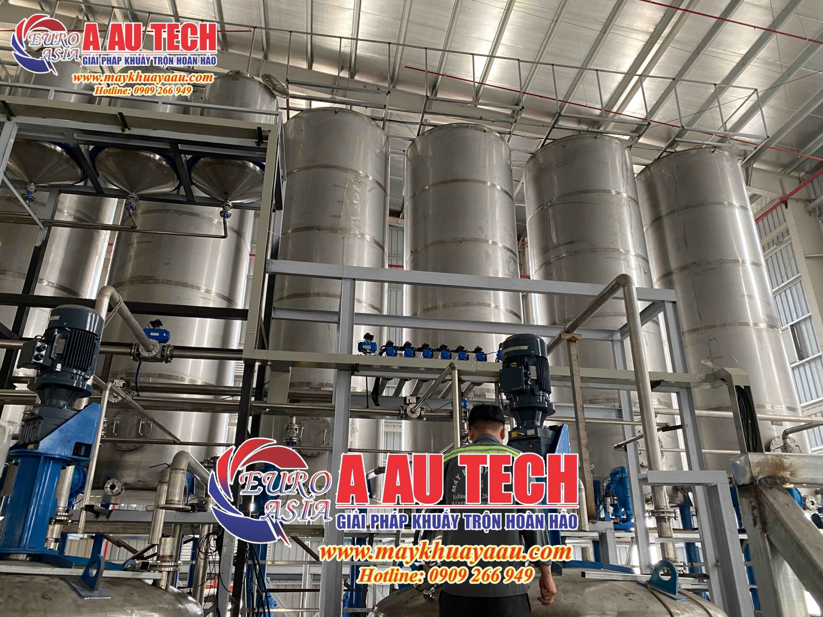  Dự án 7 silo chứa 23 khối cho nhà máy sản xuất sơn