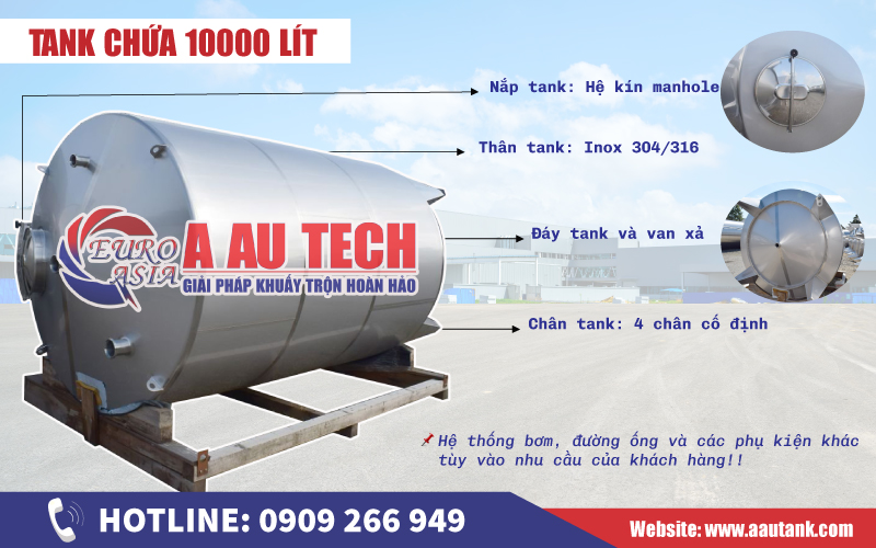 tank chứa 10000 lít