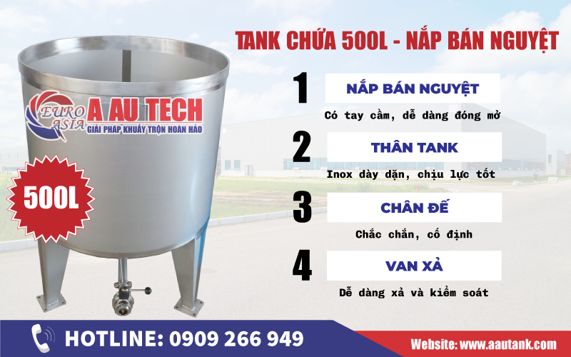 tank chứa 500 lít