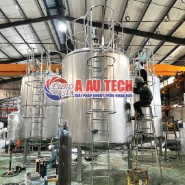 Hoàn thành dự án bồn khuấy giữ nhiệt 8000L Á Âu