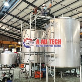Gia công bồn khuấy thực phẩm 8000L theo yêu cầu giá tốt