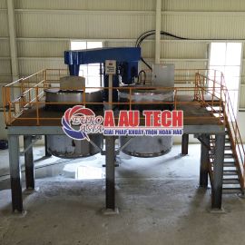 Lắp đặt máy khuấy sơn tốc độ cao 215Hp trọn gói trên sàn thao tác
