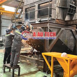 Thiết kế – Gia công máy trộn bột trét 2 tầng trọn gói theo nhu cầu khách hàng